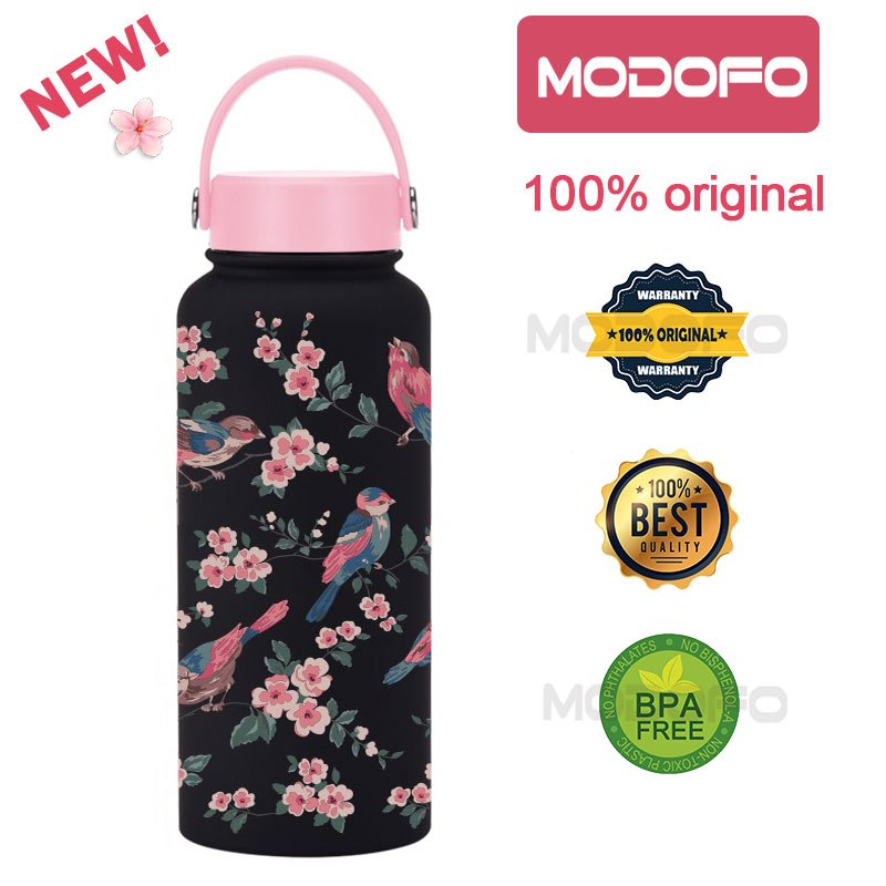 MODOFO 1000ML Large Volume Thermos Cup Printing Series Essential for Hydration