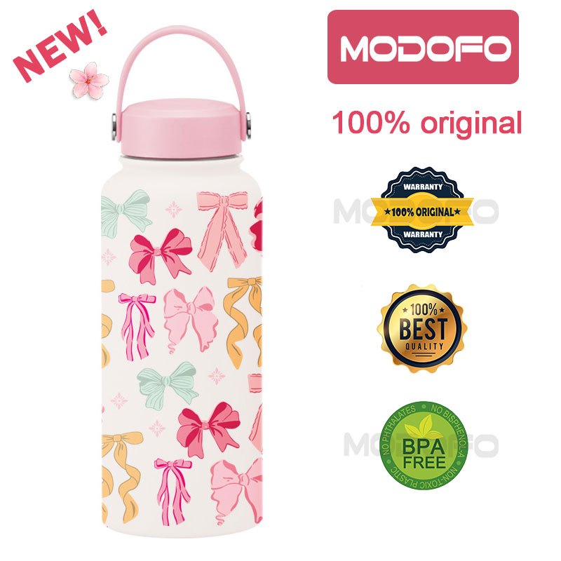 MODOFO 1000ML Large Volume Thermos Cup Printing Series Essential for Hydration
