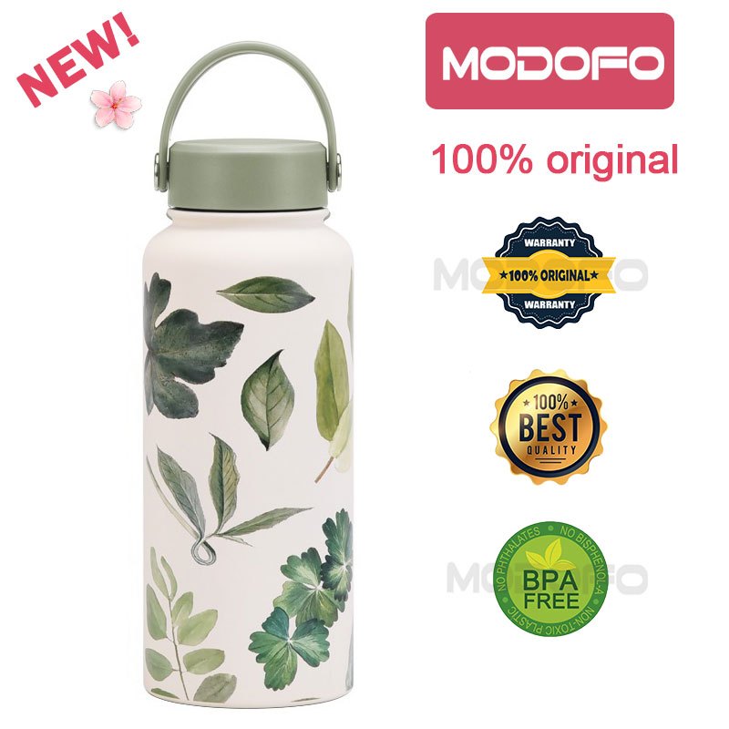 MODOFO 1000ML Large Volume Thermos Cup Printing Series Essential for Hydration