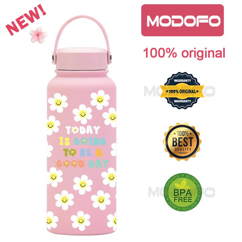 MODOFO 1000ML Large Volume Thermos Cup Printing Series Essential for Hydration