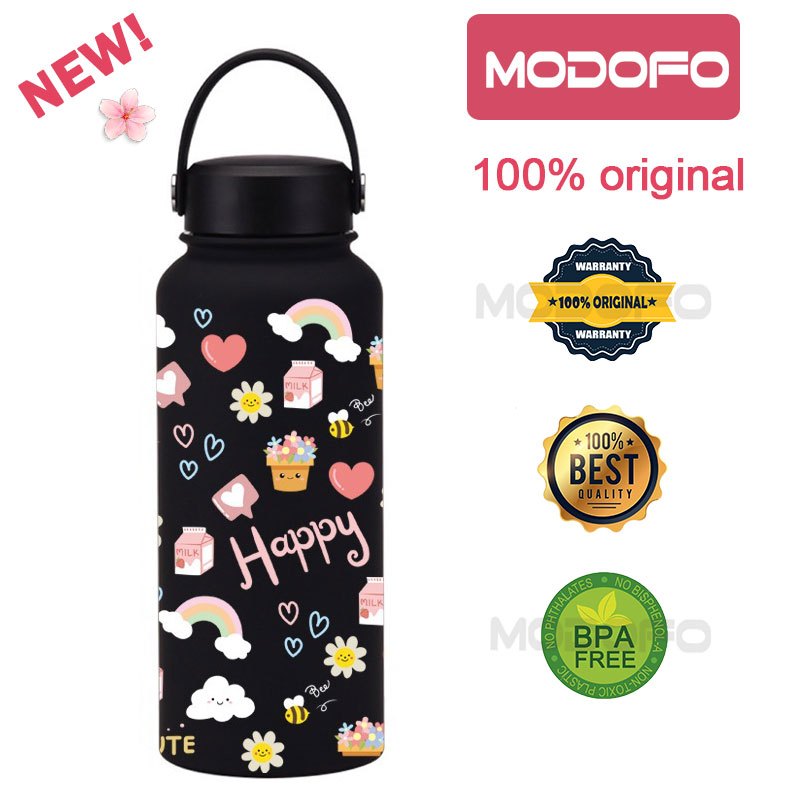 MODOFO 1000ML Large Volume Thermos Cup Printing Series Essential for Hydration
