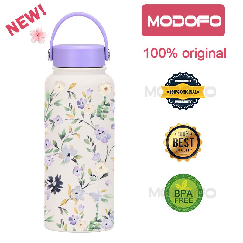 MODOFO 1000ML Large Volume Thermos Cup Printing Series Essential for Hydration