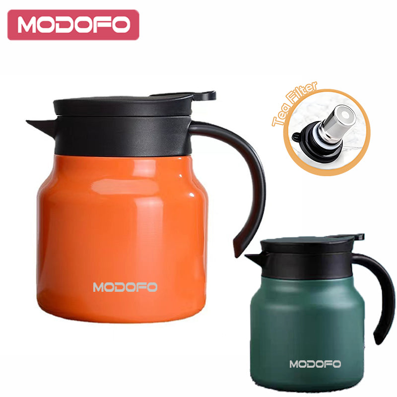 MODOFO Portable Stainless Steel Thermal Insulation Teapot