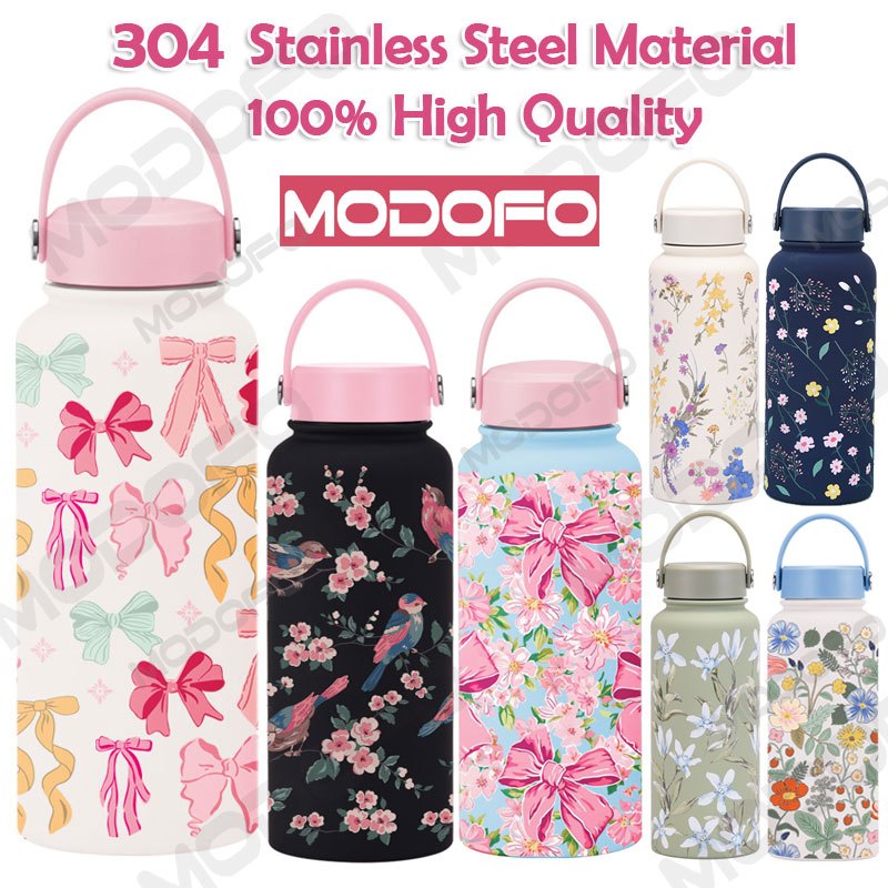 MODOFO 1000ML Large Volume Thermos Cup Printing Series Essential for Hydration