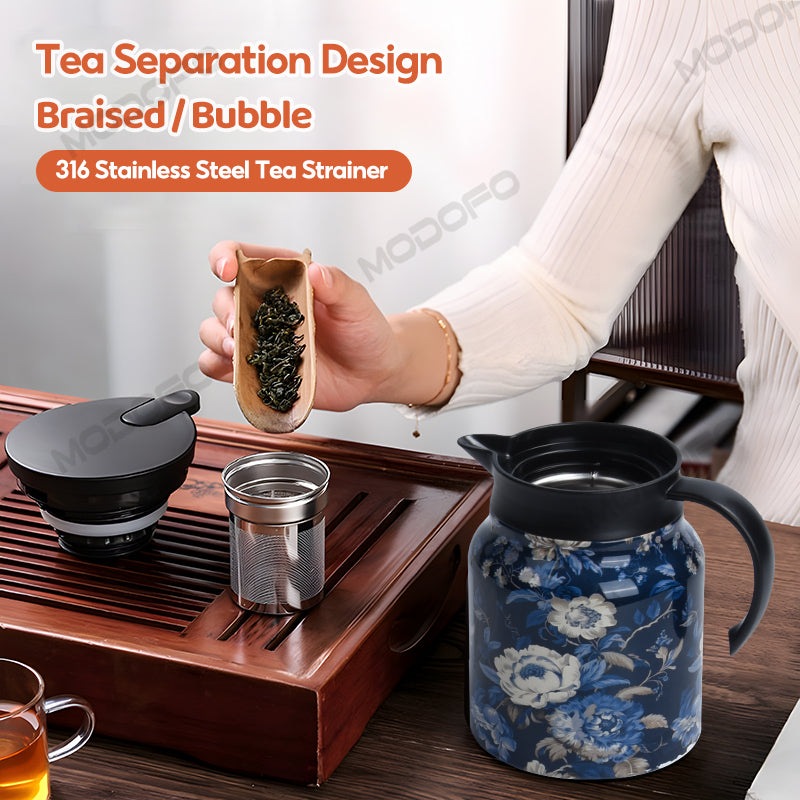 MODOFO 316 Constant Temperature Stainless Steel Teapot Multi-function Stewing Universal 1000ML Large Capacity