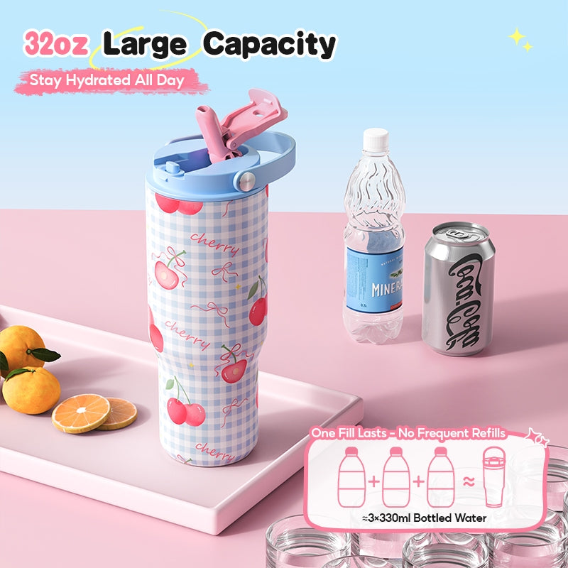 MODOFO 32 oz Select Drinking Tumbler with Bounce Straw
