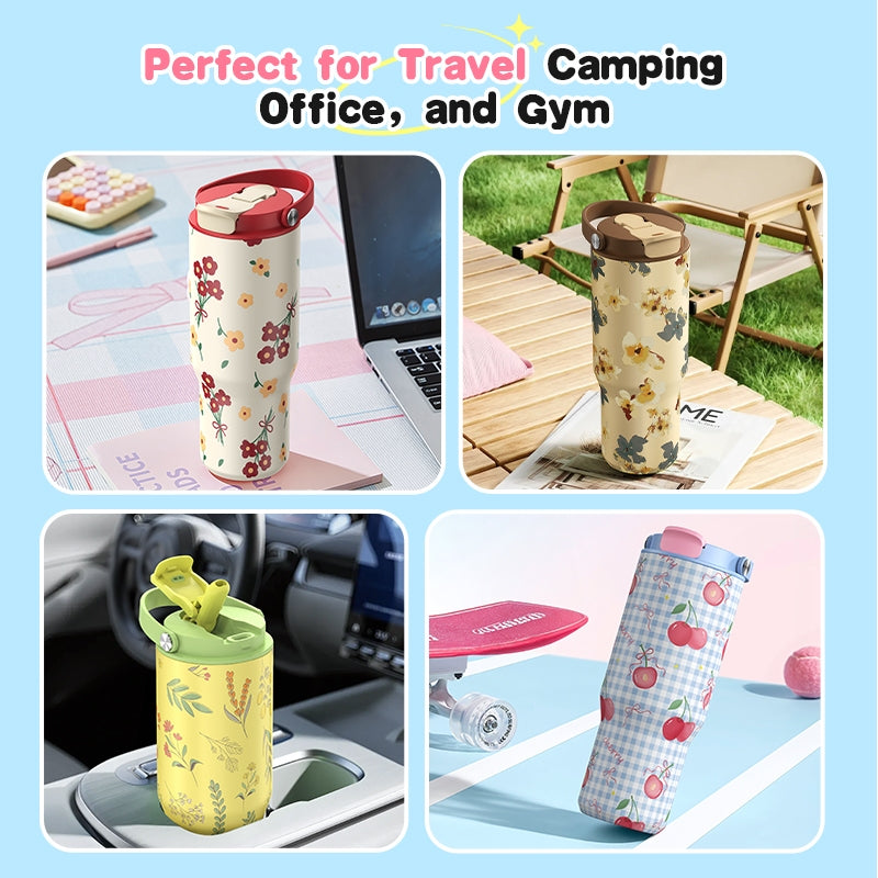MODOFO 32 oz Select Drinking Tumbler with Bounce Straw