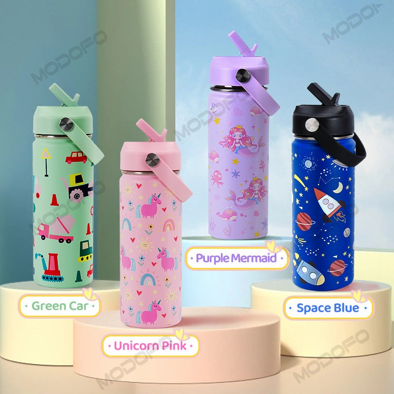 MODOFO 18oz Kids Cute Cartoon Series Drinking Cup