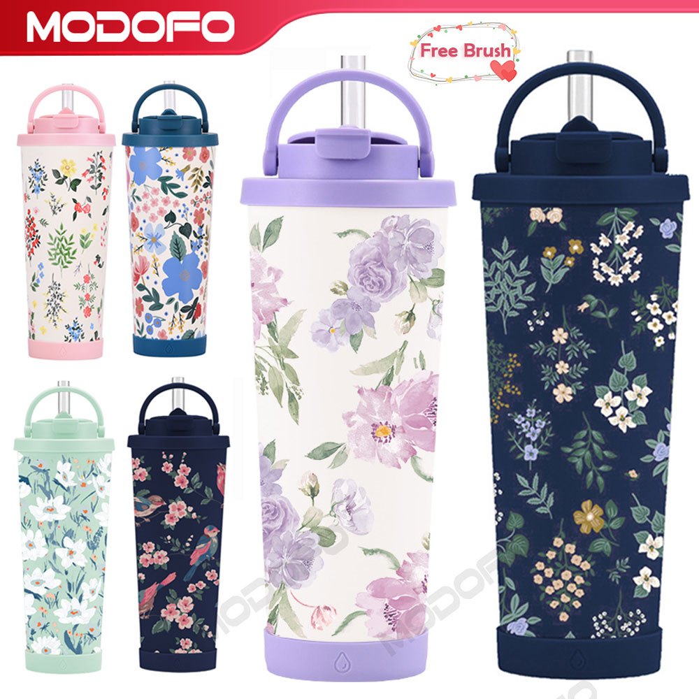 MODOFO Garden Drinking Straw 830ML Portable Stainless Steel