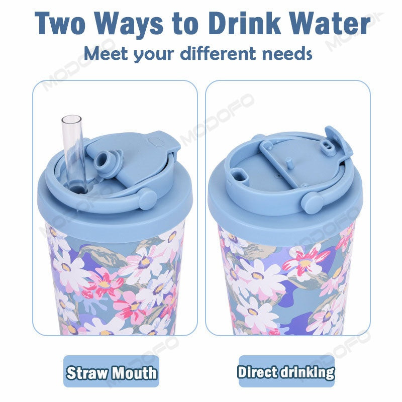 MODOFO Garden Drinking Straw 830ML Portable Stainless Steel