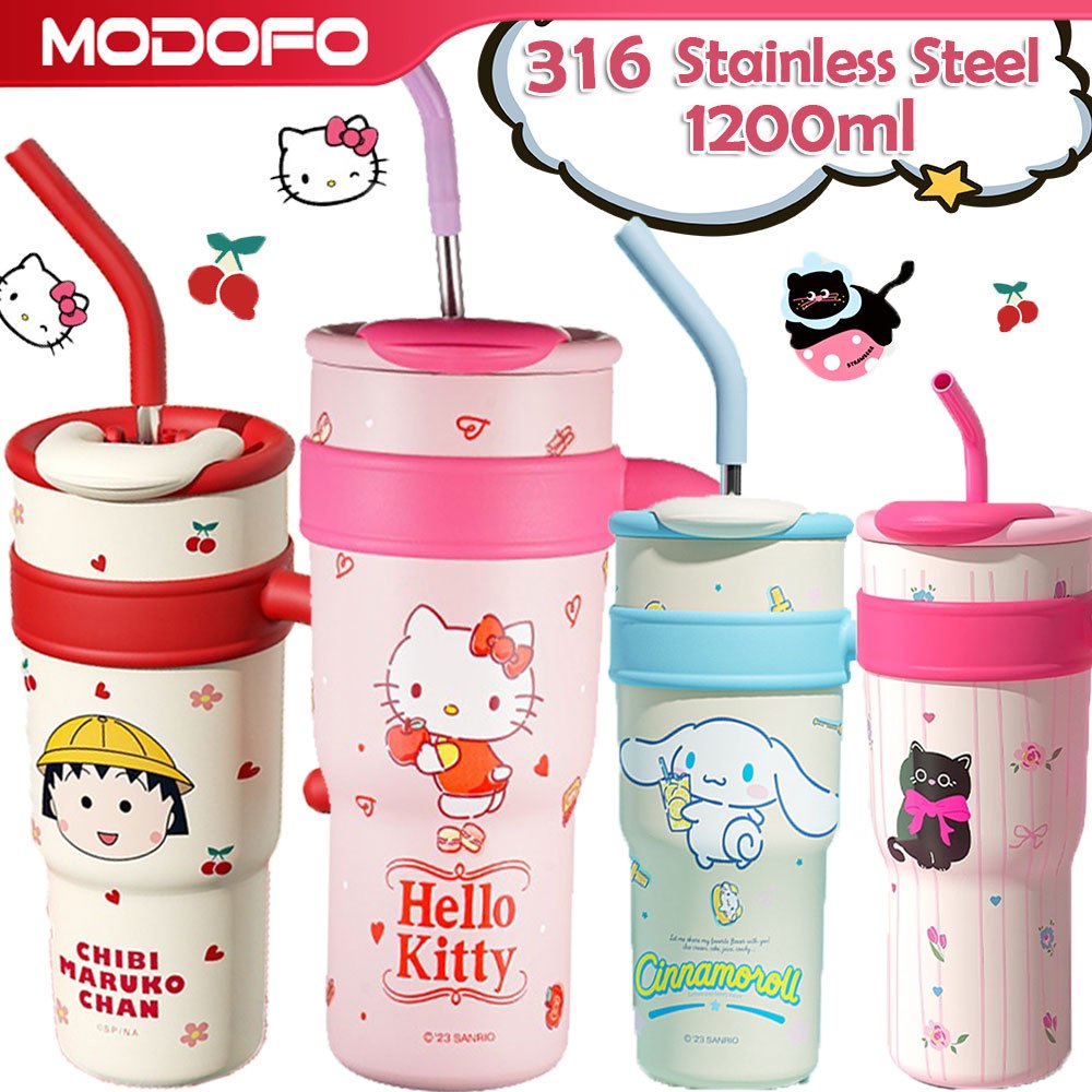 MODOFO Cute Cartoon Style 316 Stainless Steel Portable Water Bottle