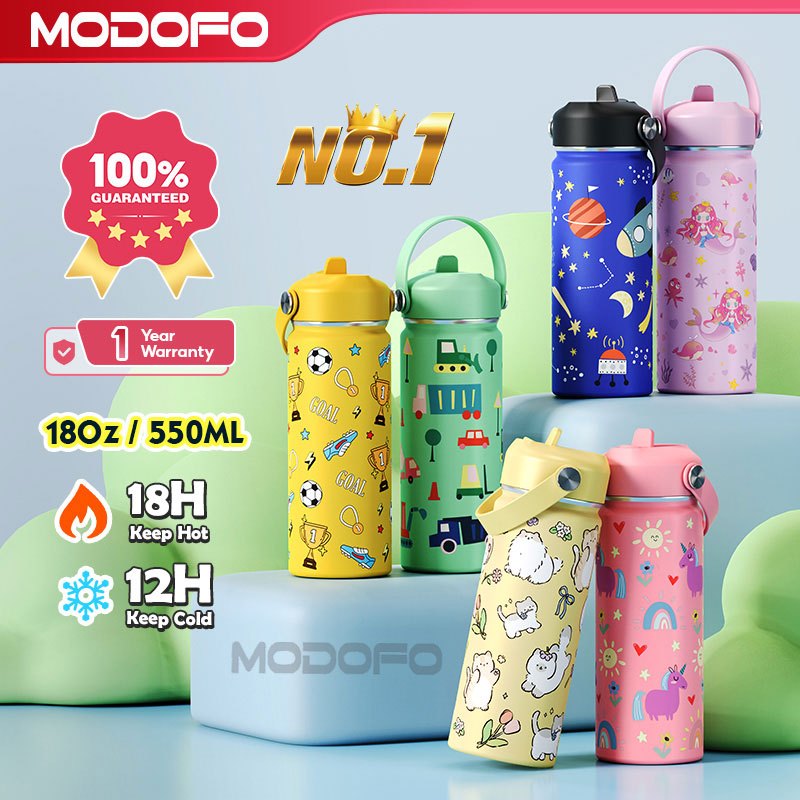 MODOFO 18oz Kids Cute Cartoon Series Drinking Cup