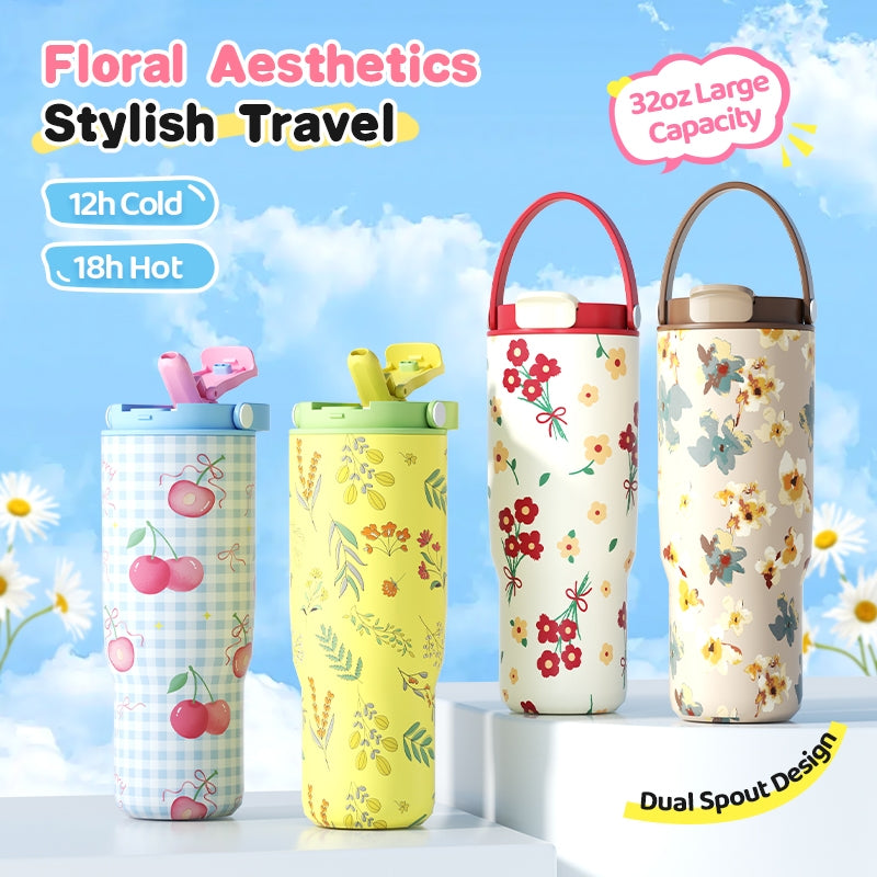 MODOFO 32 oz Select Drinking Tumbler with Bounce Straw