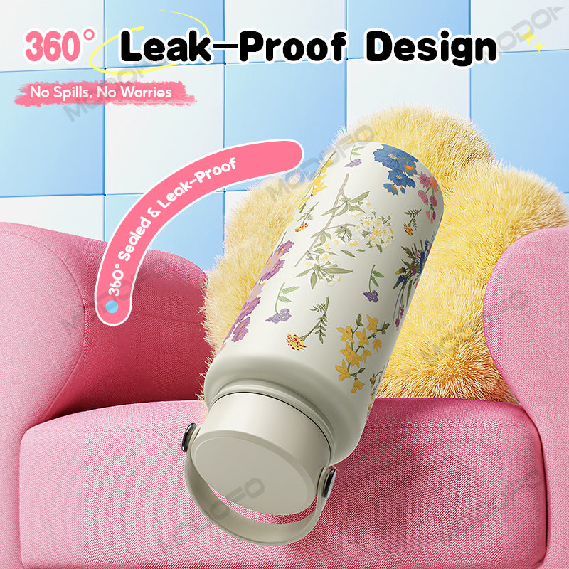 MODOFO 1000ML Large Volume Thermos Cup Printing Series Essential for Hydration