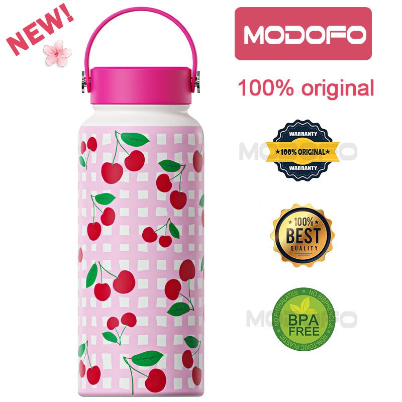 MODOFO 1000ML Large Volume Thermos Cup Printing Series Essential for Hydration
