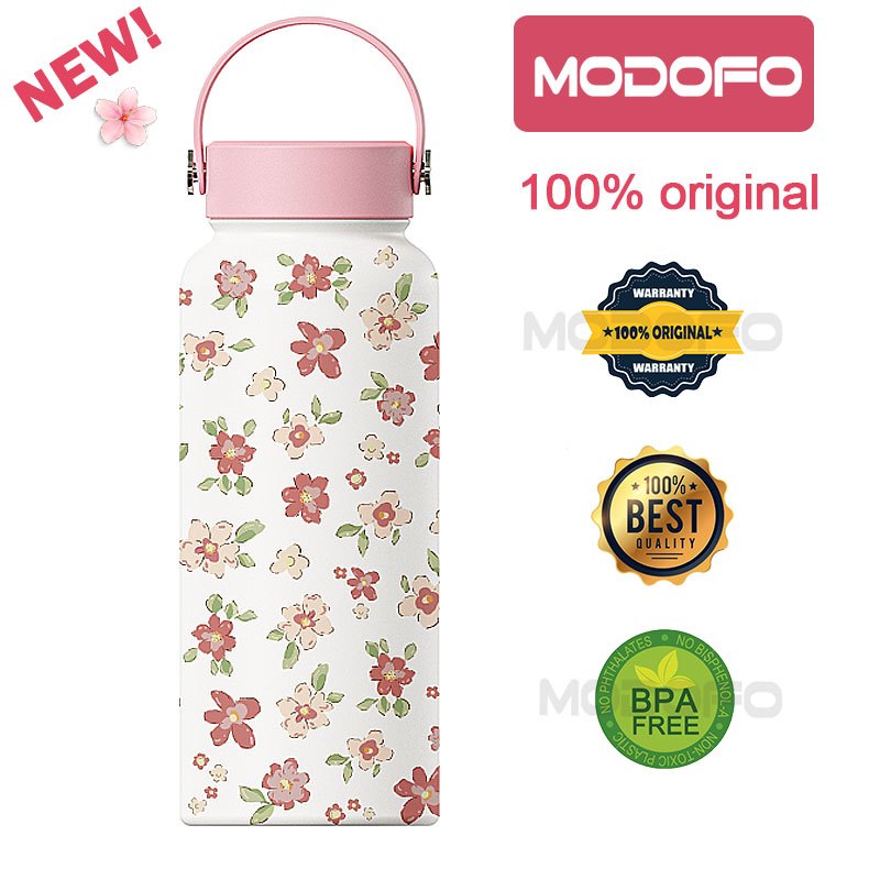 MODOFO 1000ML Large Volume Thermos Cup Printing Series Essential for Hydration