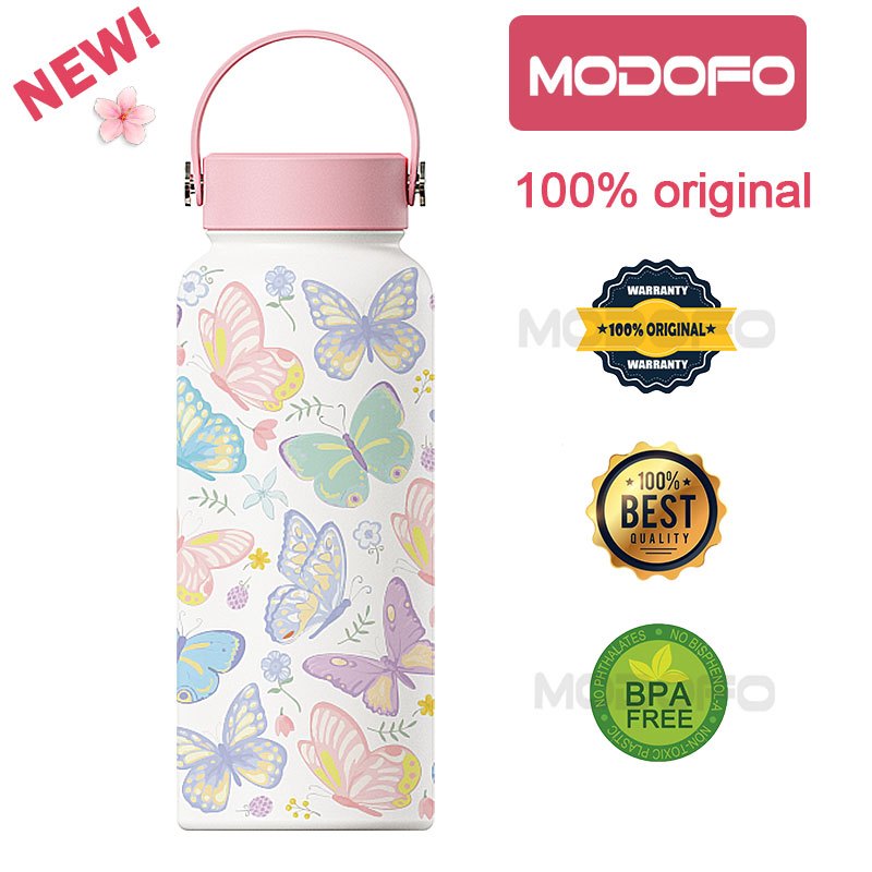 MODOFO 1000ML Large Volume Thermos Cup Printing Series Essential for Hydration