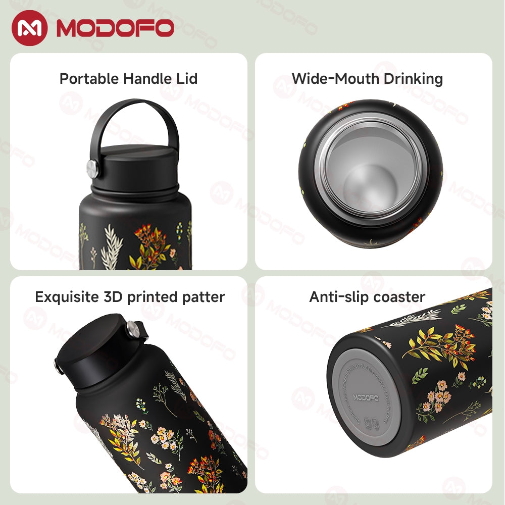 MODOFO 530ML Large Volume Thermos Cup Printing Series Essential for Hydration