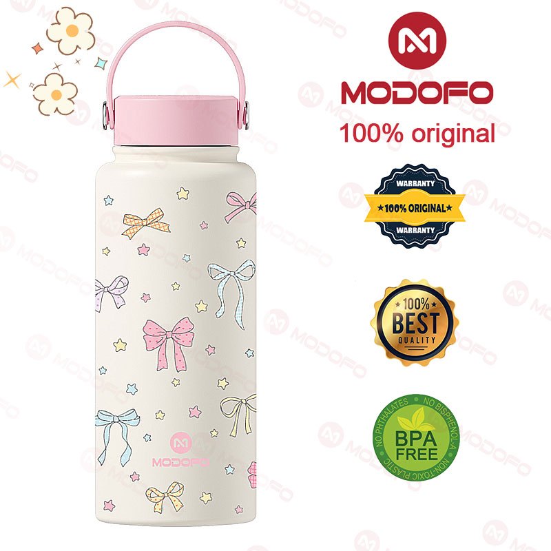 MODOFO 1000ml Insulated Tumbler with Straw – Everyday Thermal Bottle