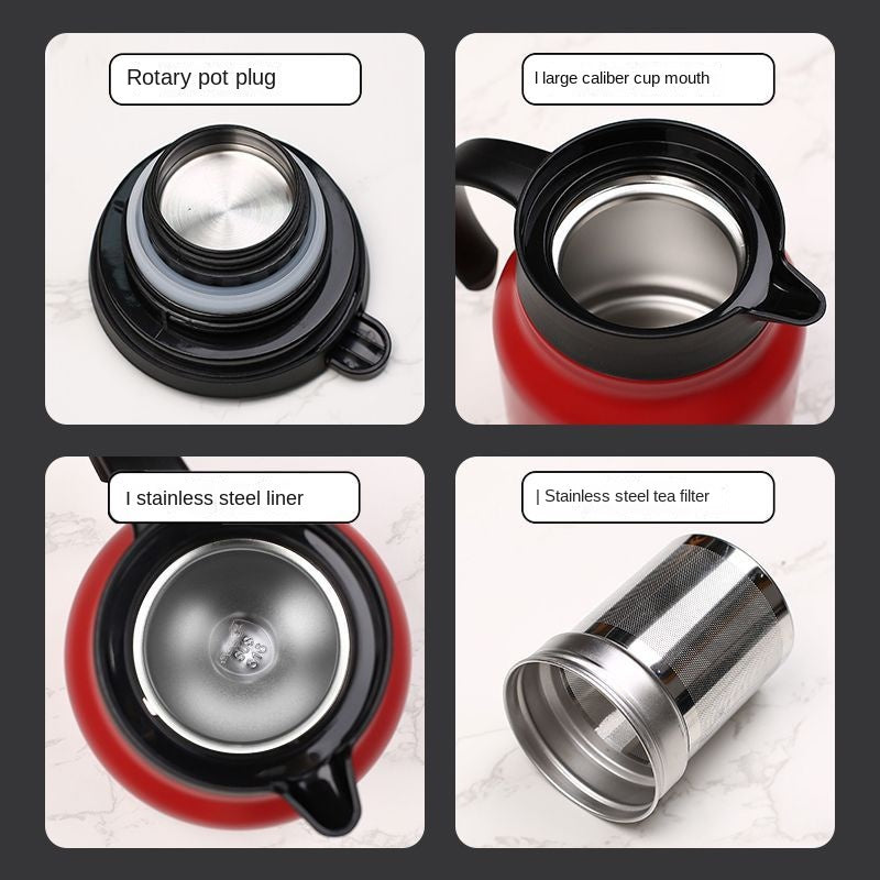 MODOFO Portable Insulation Stainless Steel Thermos Teapot