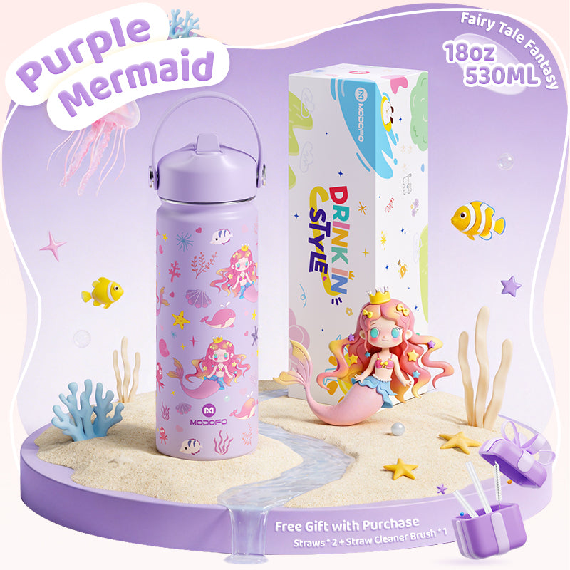 MODOFO 18oz Kids Cute Cartoon Series Drinking Cup